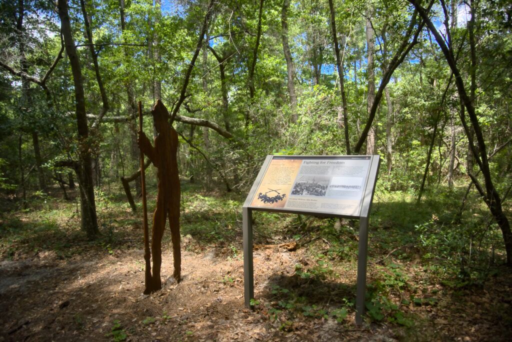 Soldier Standing Guard - Freedman Trail Fort Raleigh