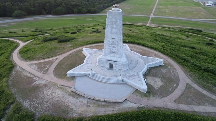 Wright Brothers Monument on the Outer Banks of NC
