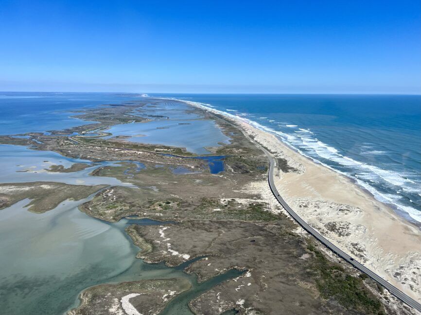 Pea Island National Wildlife Refuge Aerial View