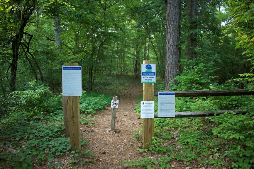 Kitty Hawk Woods Entrance