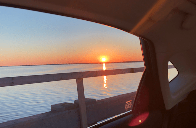 sunset on the outer banks